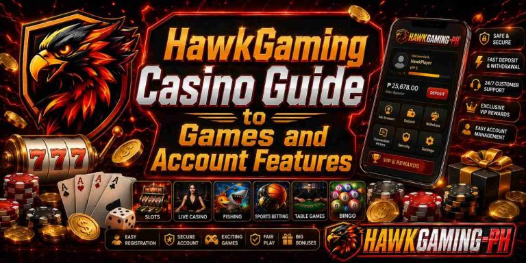 HawkGaming Casino Guide to Games and Account Features