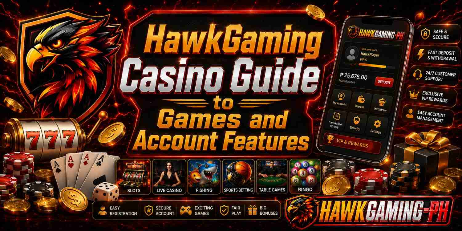 HawkGaming Casino Guide to Games and Account Features